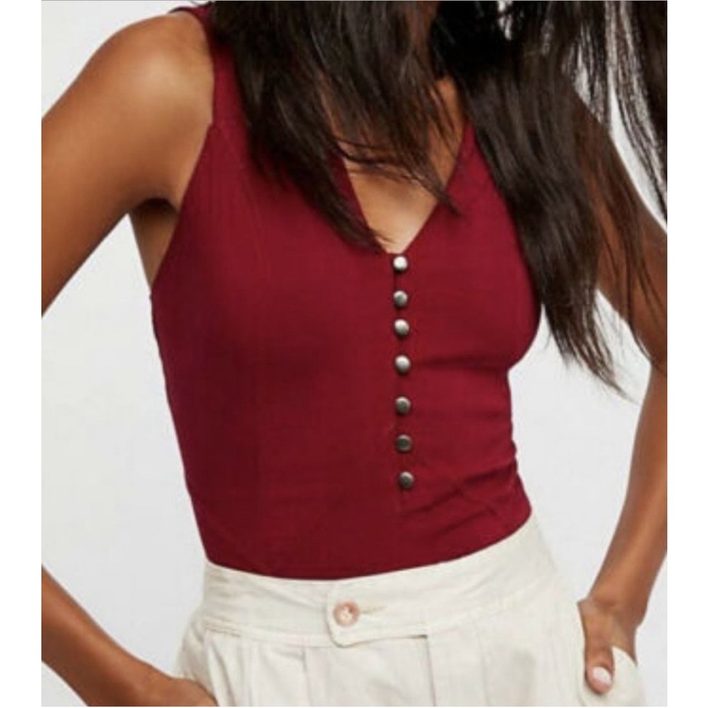 Free People Seams Like These Cami Tank Top | Large